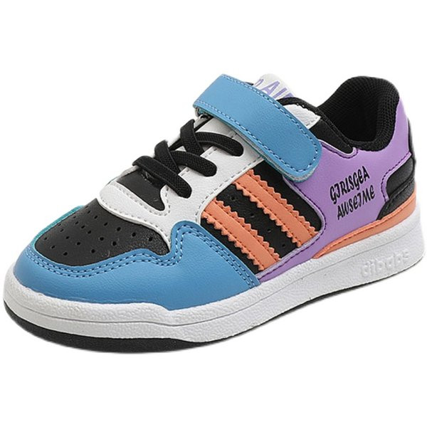 Нов модел детски кожени маратонки с равна подметка за момчета в няколко цвята