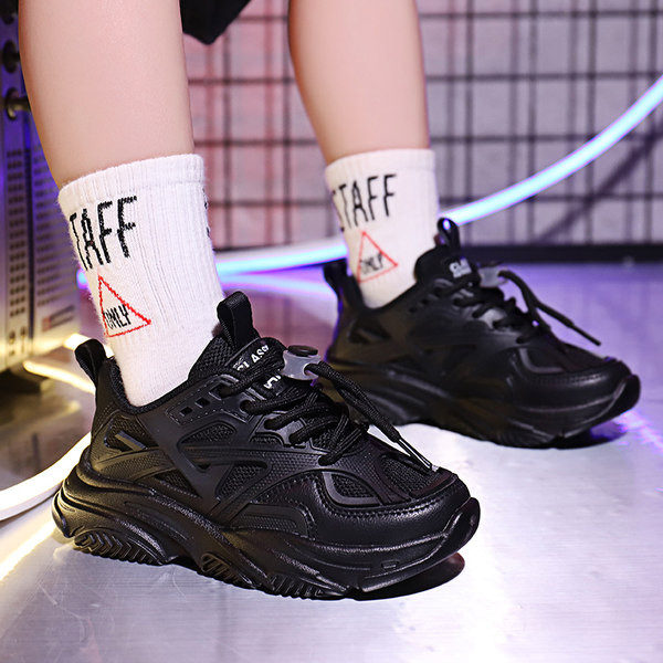 Спортни детски маратонки с мрежа и връзки - за момчета и момичета