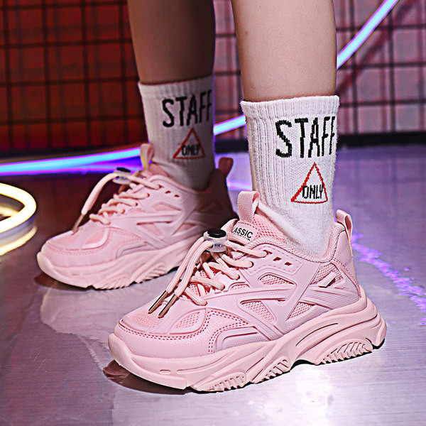 Спортни детски маратонки с мрежа и връзки - за момчета и момичета