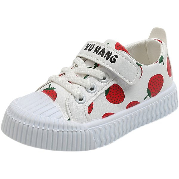 Ежедневни кецове с велкро лепенки  надпис и апликация  за момичета 