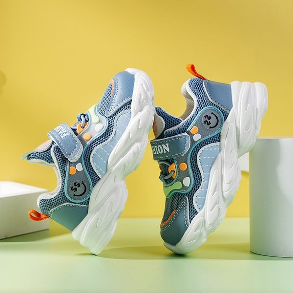 Детски мрежести маратонки с лепенки - за момчета и момичета