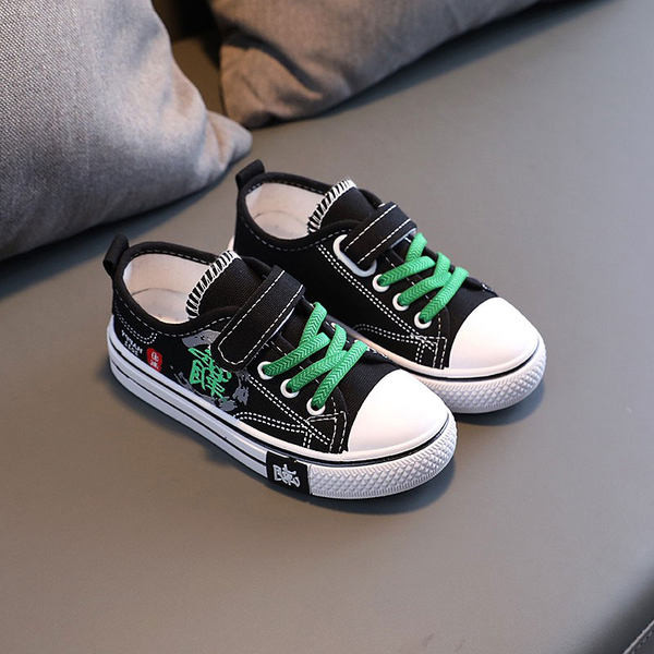 Ежедневни детски текстилни кецове с равна подметка за момчета