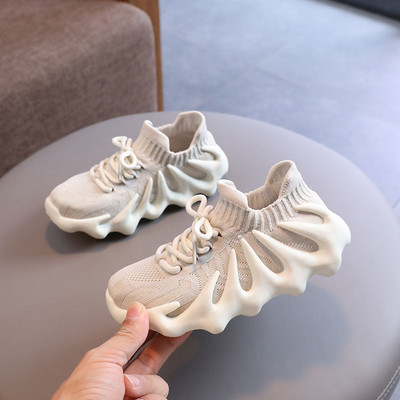 Нов модел детски дишащи маратонки с връзки за момчета