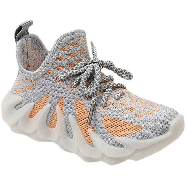 Нов модел детски мрежести маратонки с връзки за момичета