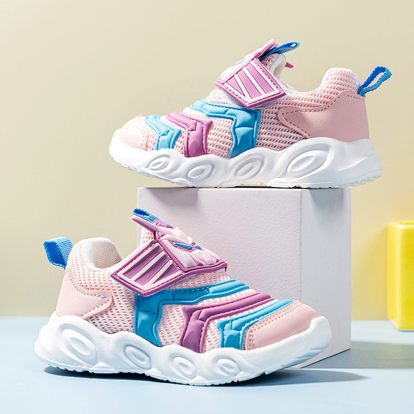 Мрежести детски маратонки в два цвята