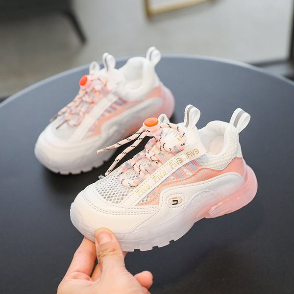 Детски маратонки с връзки в два цвята