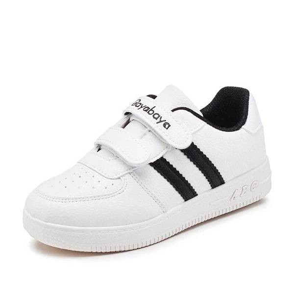 Ежедневни маратонки за момчета с велкро закопчаване и надпис 