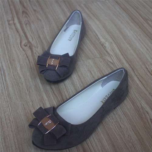 Ежедневни мокасини с панделка и метална декорация