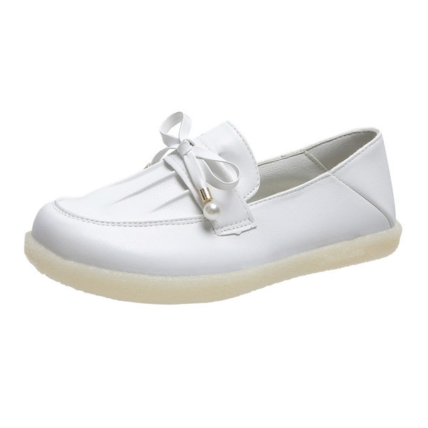 Ежедневни лачени мокасини с панделка