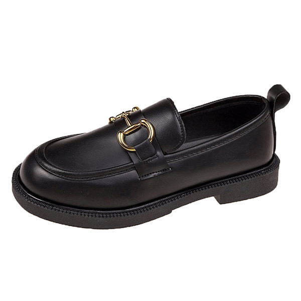 Mocasini moderni cu decor metalic in doua culori