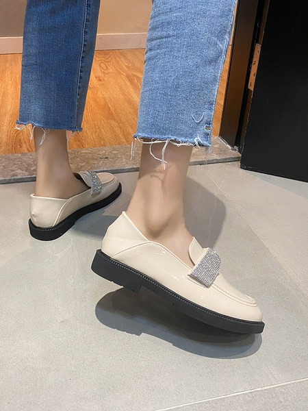 Дамски мокасини от еко кожа в черен цвят - два модела