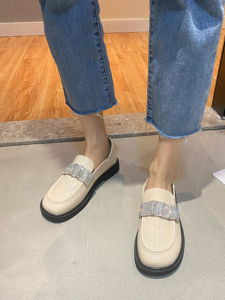 Дамски мокасини от еко кожа в черен цвят - два модела