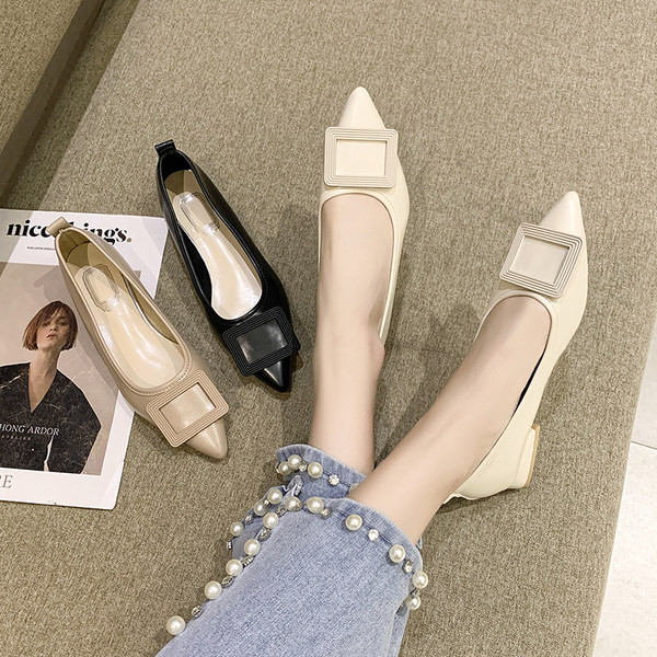 Mocasini casual model ascutit cu catarama