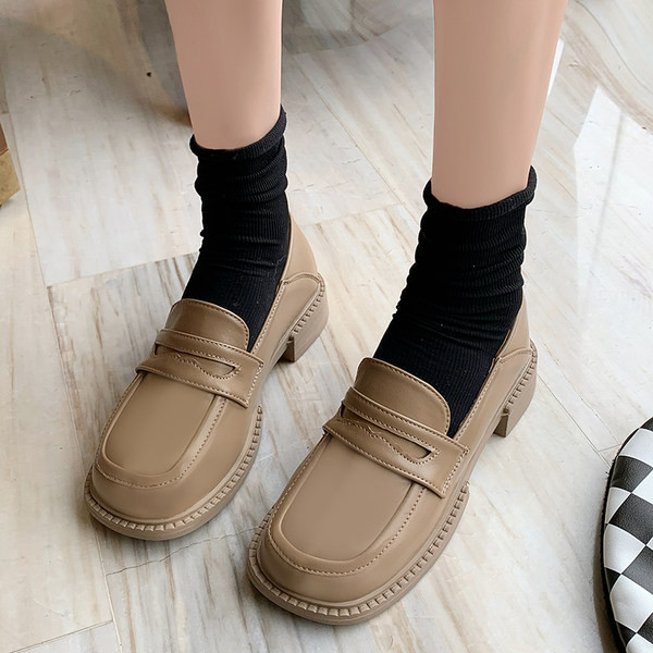 Ежедневни дамски мокасини от еко кожа  с  равна подметка