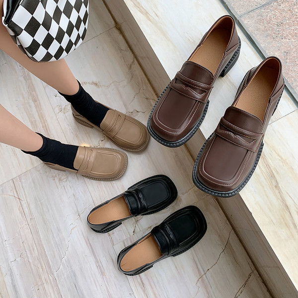 Ежедневни дамски мокасини от еко кожа  с  равна подметка