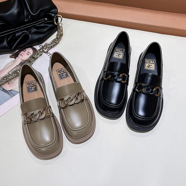 Mocasini de dama din imitatie de piele cu talpa plata