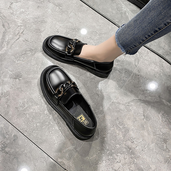 Mocasini de dama din imitatie de piele cu talpa plata