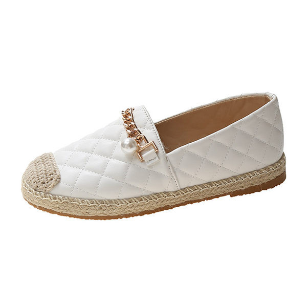 Дамски мокасини от еко кожа с равна подметка в два цвята