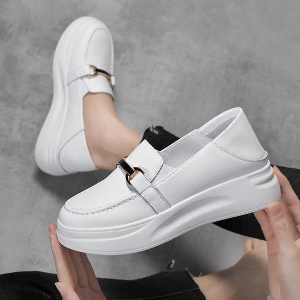 Дамски мокасини с платформа 5см