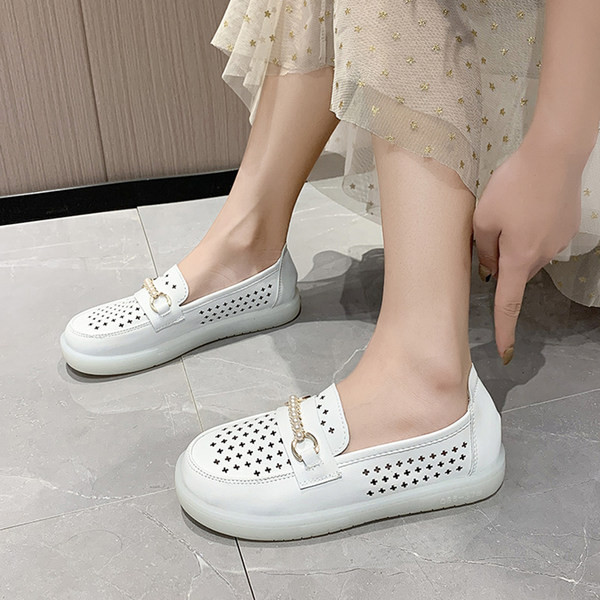 Дамски кожени мокасини-два модела