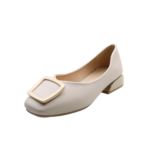 Mocasini casual cu cataramă pătrată pentru femei