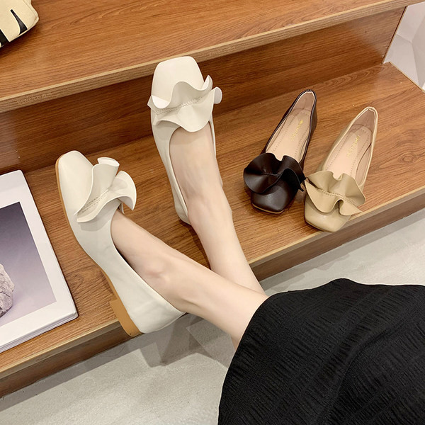 Mocasini de dama din piele ecologica cu bucle