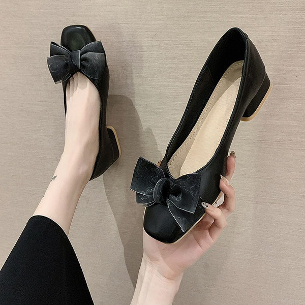 Mocasini casual cu panglica de tul