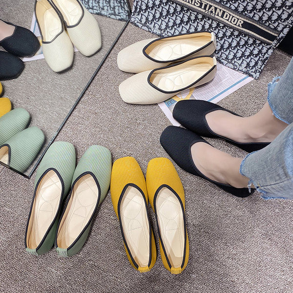 Текстилни мокасини за жени в няколко цвята