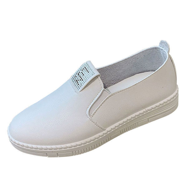 Дамски мокасини от еко кожа с камъни