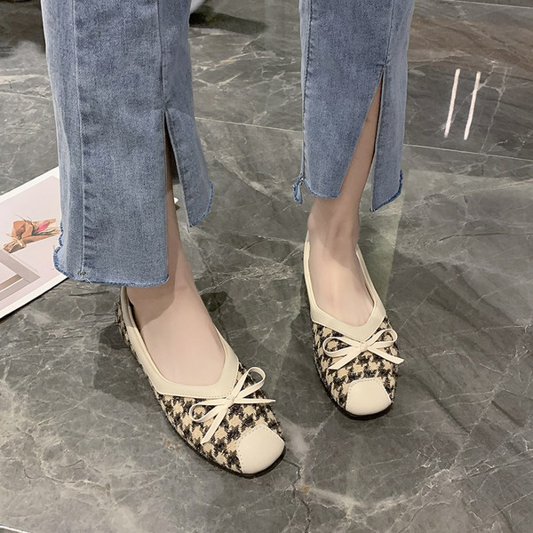 Ежедневни карирани мокасини за жени