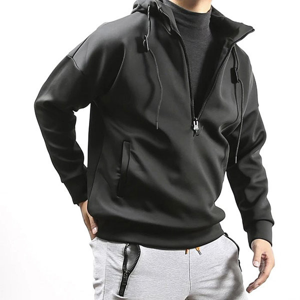 Мъжки есенен суичър с качулка