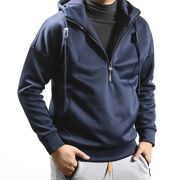 Мъжки есенен суичър с качулка