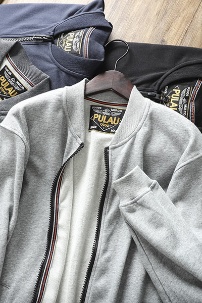 Hanorac de toamna pentru barbati cu elastic pe maneca