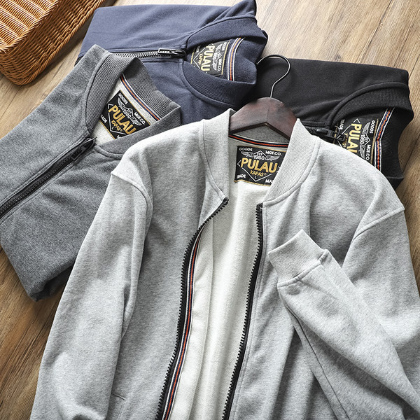 Hanorac de toamna pentru barbati cu elastic pe maneca