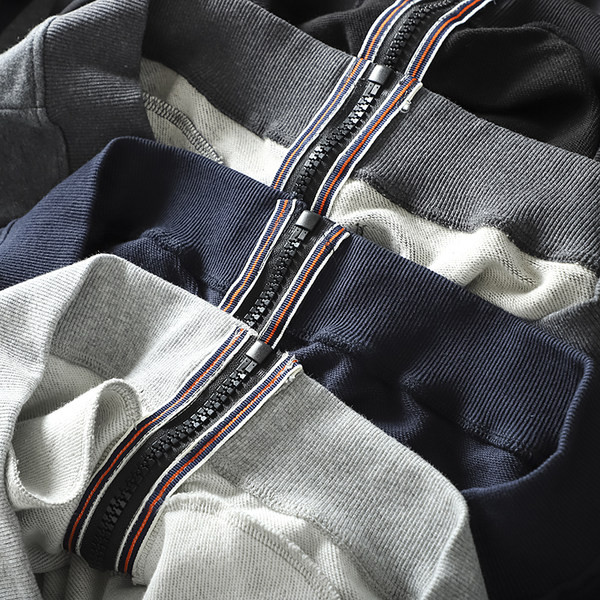 Hanorac de toamna pentru barbati cu elastic pe maneca