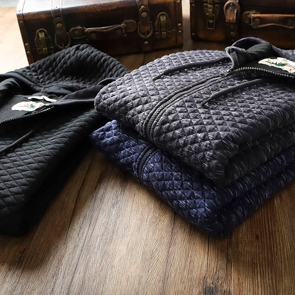 Sügisene meeste dressipluus luku ja kapuutsiga