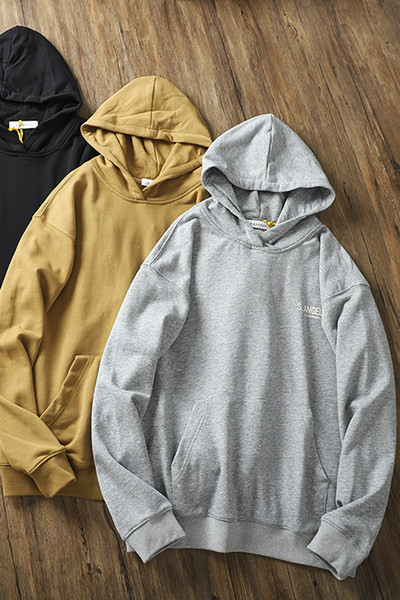 Ежедневен мъжки суичър с качулка и джоб