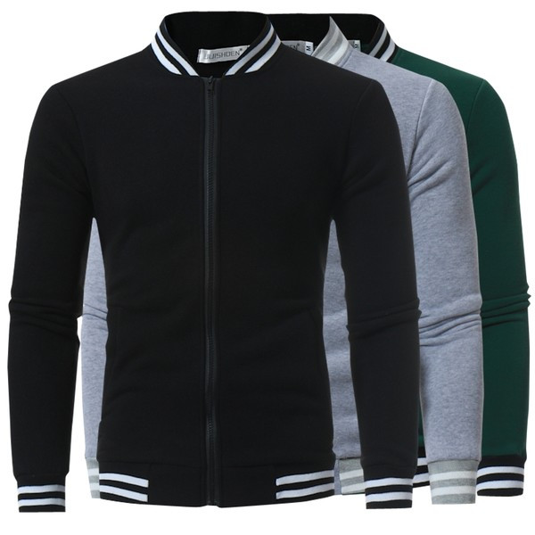 Мъжки втален суичър с ниска яка