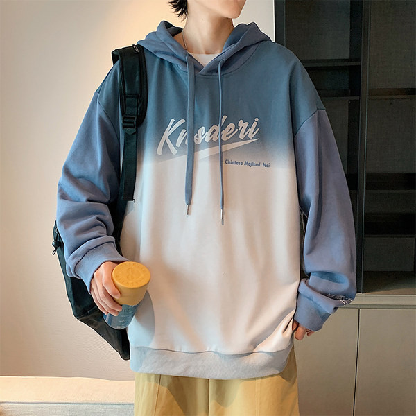 Igapäevane meeste dressipluus kirja ja kapuutsiga