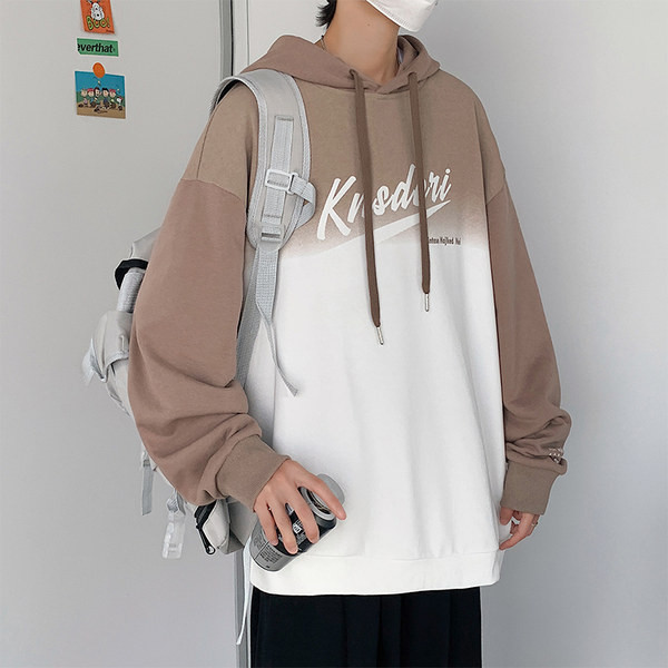 Igapäevane meeste dressipluus kirja ja kapuutsiga