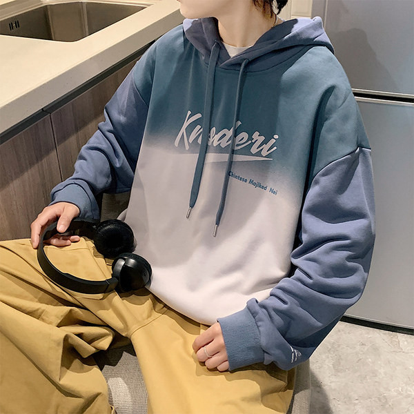 Igapäevane meeste dressipluus kirja ja kapuutsiga