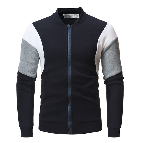 Hanorac sport-casual pentru bărbați cu fermoar