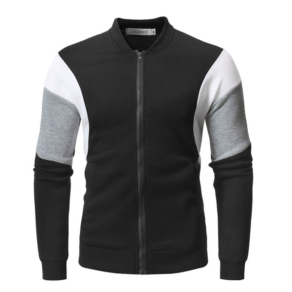 Hanorac sport-casual pentru bărbați cu fermoar