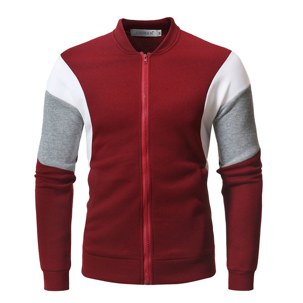 Hanorac sport-casual pentru bărbați cu fermoar