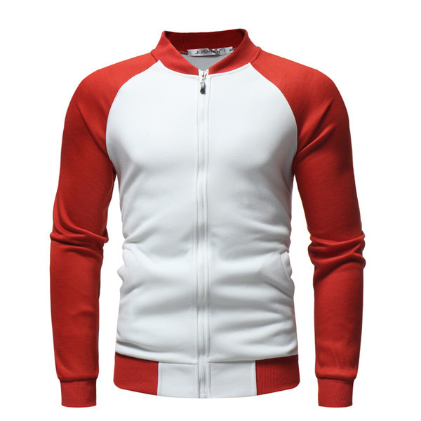 Памучен мъжки суичър с цип - втален модел