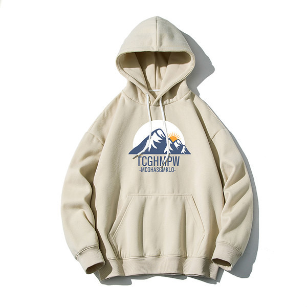 Hanorac zilnic cu glugă și imprimeu