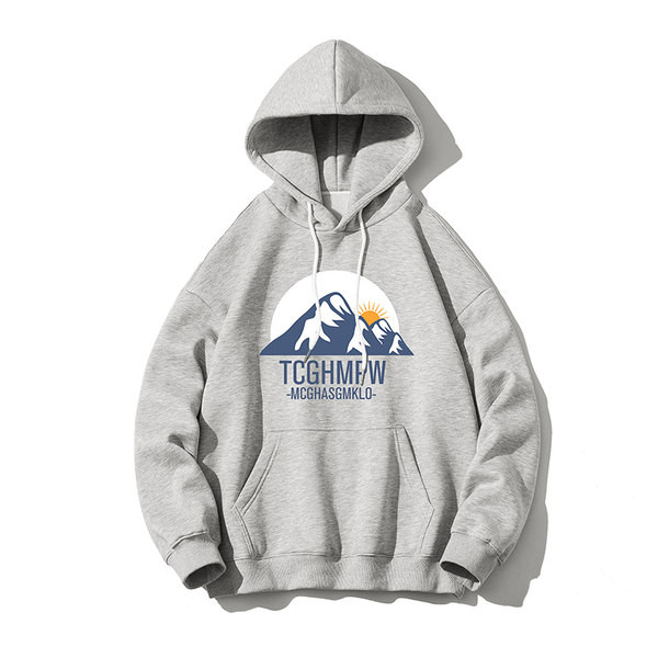 Hanorac zilnic cu glugă și imprimeu