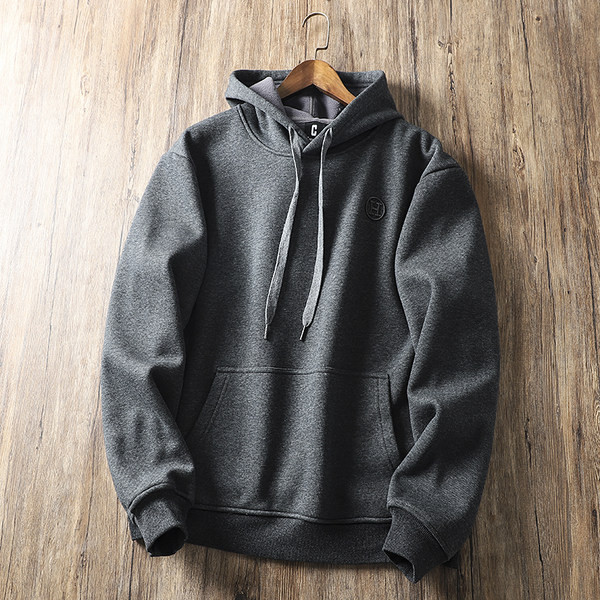 Hanorac pentru bărbați cu broderie cu glugă