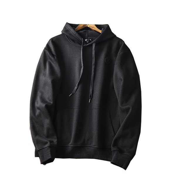 Hanorac pentru bărbați cu broderie cu glugă