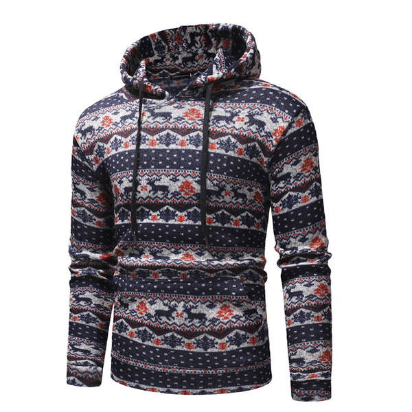 Hanorac gros pentru bărbați, cu glugă